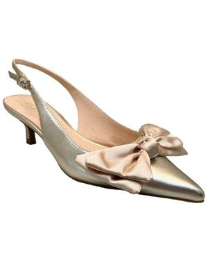 Jack Rogers Debra Leather Slingback Heel - White