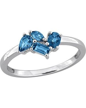 Rina Limor 0.70 Ct. Tw. Topaz Cluster Ring - Blue