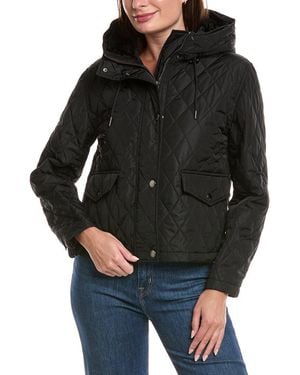 Burberry Quilted Cropped Jacket - Black