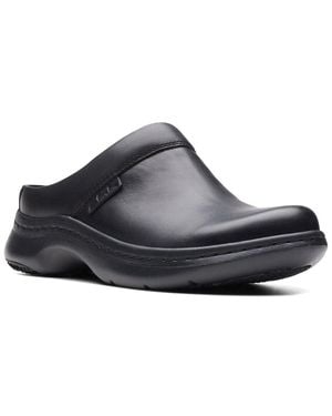 Clarks Pro Clog Leather Clog - Black