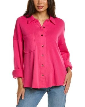 Chaser Brand Malone Shirt Jacket - Pink