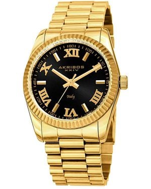 Akribos Xxiv Stainless Steel Watch - Metallic