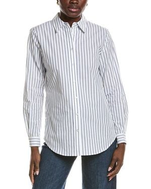Jones New York Side Button Shirt - White
