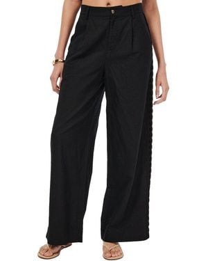 Cami NYC Akhila Linen-Blend Pant - Black