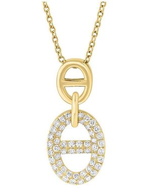 Effy Fine Jewelry 14K 0.34 Ct. Tw. Diamond Necklace - Metallic