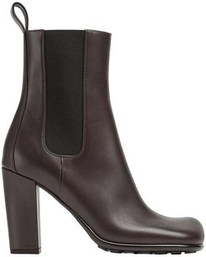 Bottega Veneta Storm Leather Chelsea Boot - Brown