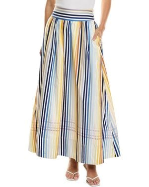 Toccin Gwyneth Midi Skirt - Blue