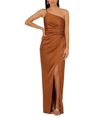 ADRIANNA EVE Solid Maxi Dress - Brown