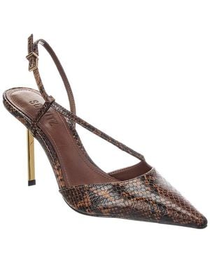 SCHUTZ SHOES Alira High Stiletto Pump - Brown