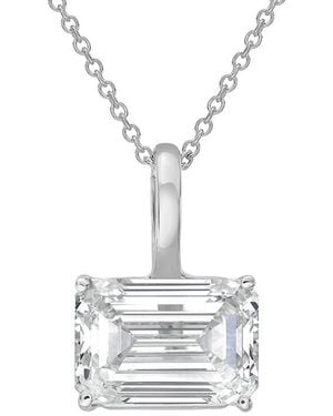 Diana M. Jewels 14K 5.00 Ct. Tw. Lab-Grown Diamond Solitaire Pendant - White