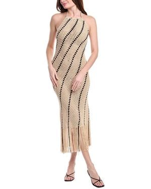 Nicholas Honor Crochet Dress - Metallic