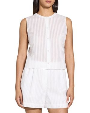 Theory Cropped Shirt - White
