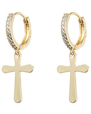 Eye Candy LA The Luxe Collection 24K Plated Carla Earrings - Metallic