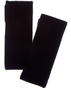 N.Peal Cashmere Cashmere Fingerless Gloves - Black
