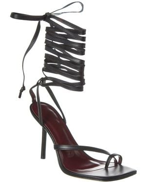 STAUD Nicola Leather Gladiator Sandal - Black
