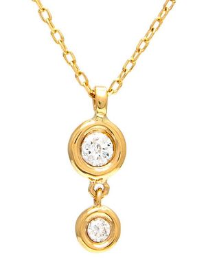 Diamond Select Cuts 14K 0.08 Ct. Tw. Diamond Necklace - Metallic
