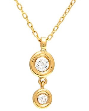 Diamond Select Cuts 14K 0.08 Ct. Tw. Diamond Necklace - Metallic