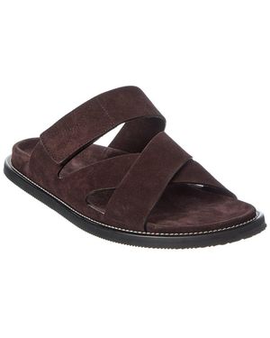 Todd Synder X Champion Nomad Suede Crossover Band Sandal - Brown