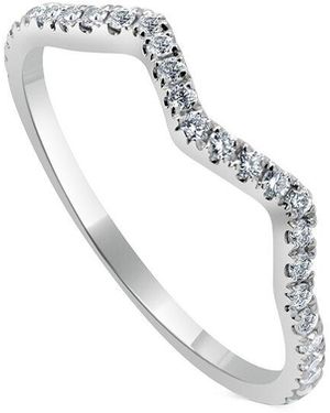 Sabrina Designs 14k 0.26 Ct. Tw. Diamond Zig-zag Ring - White
