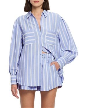 Kayla Paris Shirt & Short Set - Blue