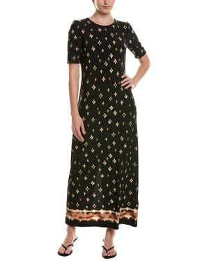 Vince Camuto 3/4-Sleeve Maxi Dress - Black