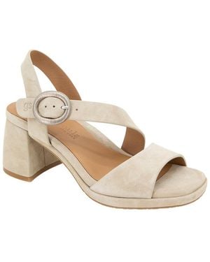 Gentle Souls By Kenneth Cole Roma Suede Sandal - Natural