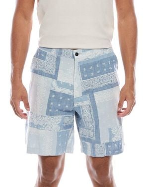 Officine Generale Pierce Bandana Short - Blue