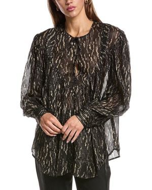 IRO Artya Silk-Blend Top - Black