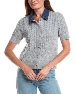 Nanette Lepore Cardigan Sweater - Gray