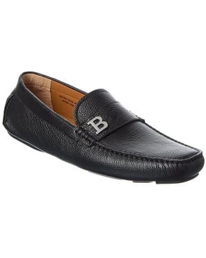 Bally Wolter Leather Driver - Black