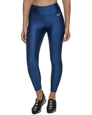 DKNY High Waist 7/8 High Shine Tight - Blue
