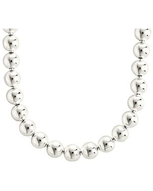 Sterling Forever Basia Dainty Beaded Chain Necklace - Metallic