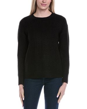 Jones New York Mix Stitch Crewneck Jumper - Black
