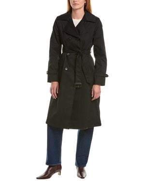 Sam Edelman Double-Breasted Trench Coat - Black