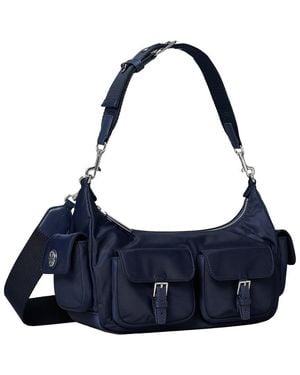 Tory Burch Nylon Convertible Shoulder Bag - Blue