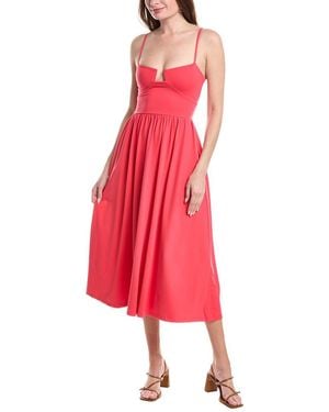 Susana Monaco Angled Wire String Maxi Dress - Red