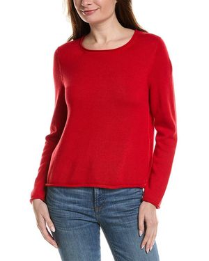 Eileen Fisher Jewel Neck Jumper - Red