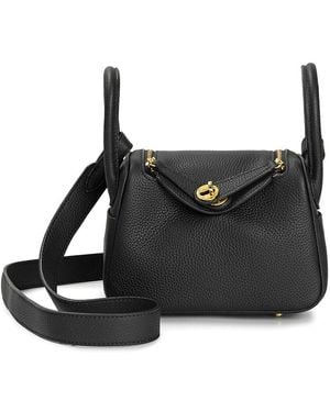 Tiffany & Fred Paris Mini Leather Satchel - Black