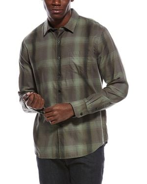 Vince Stripe Classic Shirt - Grey