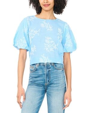 Vince Camuto Puff Sleeve Blouse - Blue