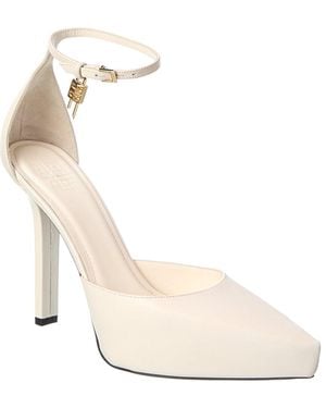 Givenchy G Lock Leather Platform Pump - Natural