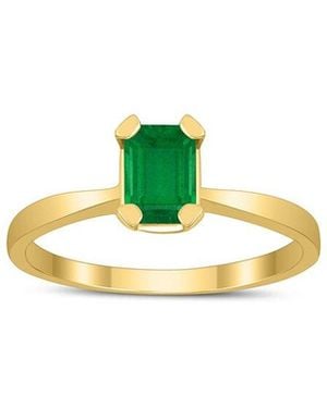Gem Spark 14K 0.45 Ct. Tw. Emerald Ring - Green