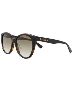 Gucci 57Mm Sunglasses - Brown