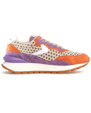 Voile Blanche Qwark Hype Leather Trainer - Pink