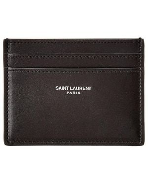 Saint Laurent Classic Leather Card Case - Black