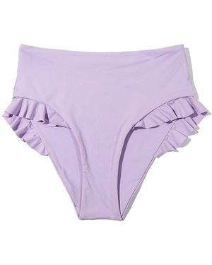 Hanky Panky Swim Ruffle High-Rise Bottom - Purple