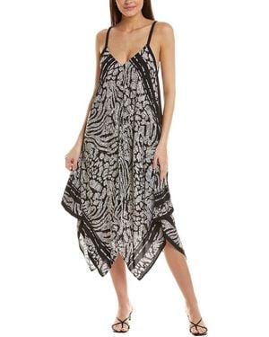 Tommy Bahama Playa Brava Scarf Cover-Up Dress - Black