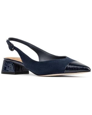 Donald J Pliner Payton Leather Slingback Pump - Blue