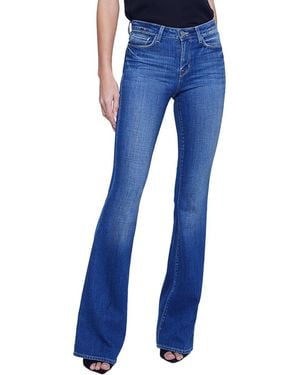 L'Agence Bell High-Rise Flare Jean - Blue