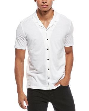 John Varvatos Brewer Camp Shirt - White